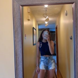 Aeropostale Small Navy Blue Tank Top